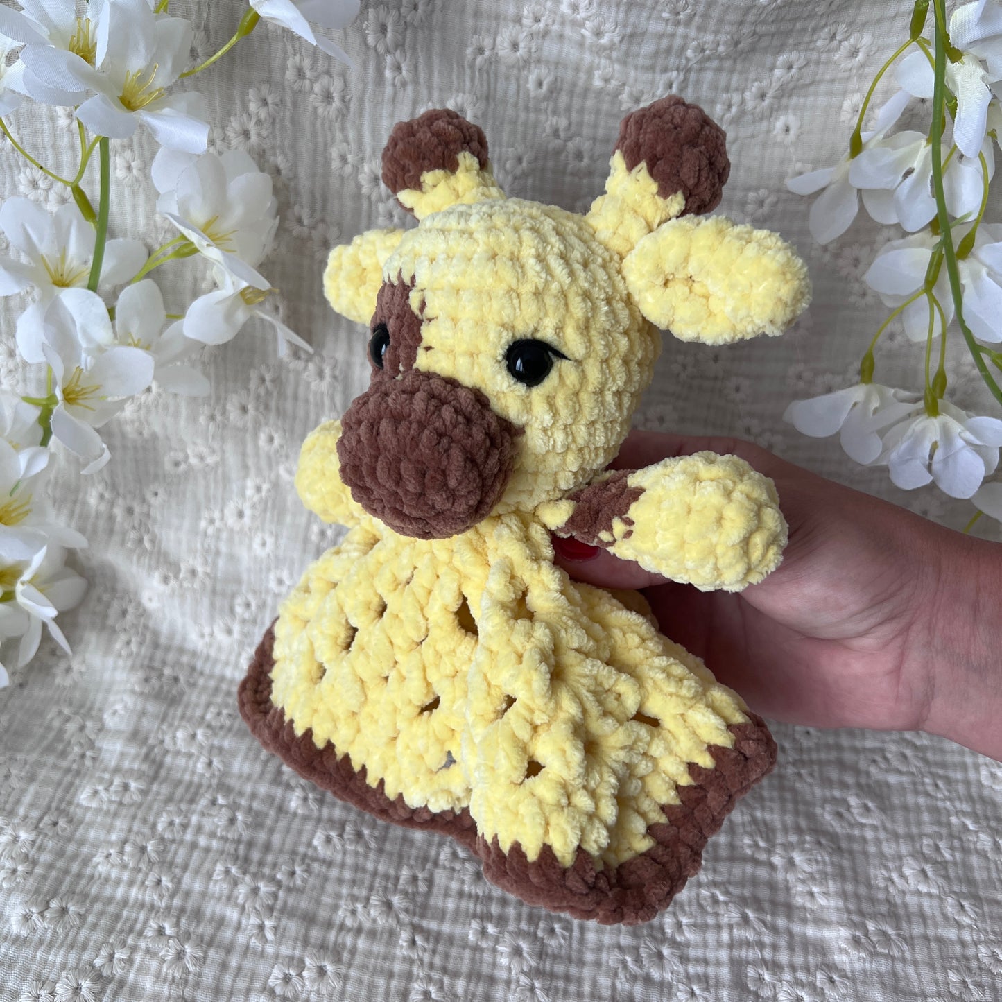Doudou girafe en crochet