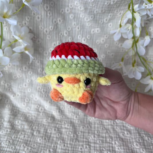 Poussin pastèque en crochet