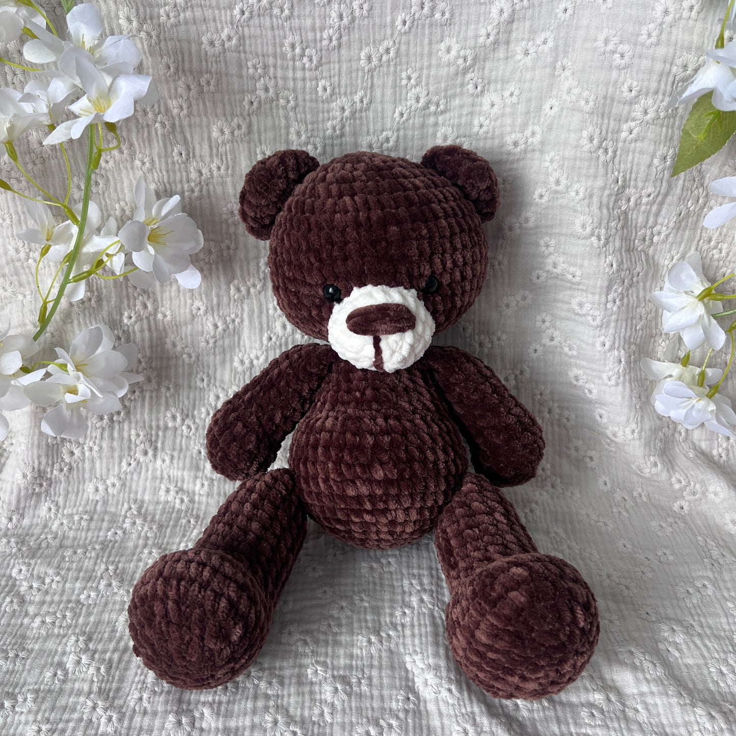 ourson en peluche fait main au crochet