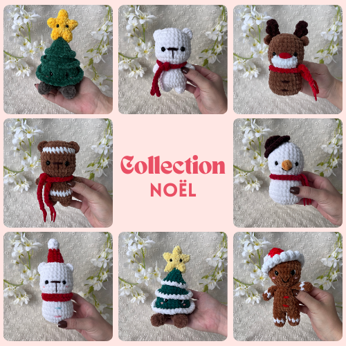 Collection Noël de peluches en crochet