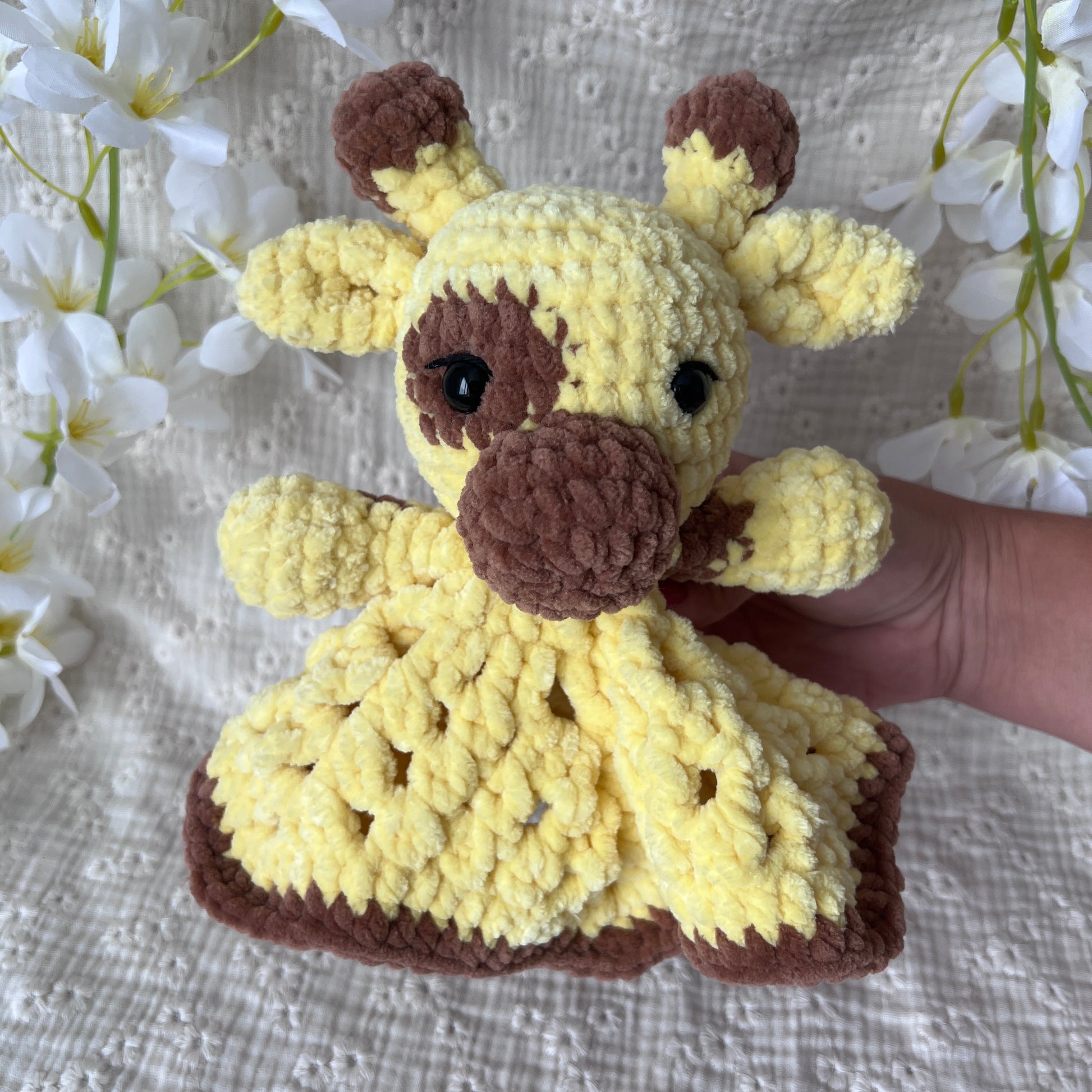 Doudou girafe en crochet