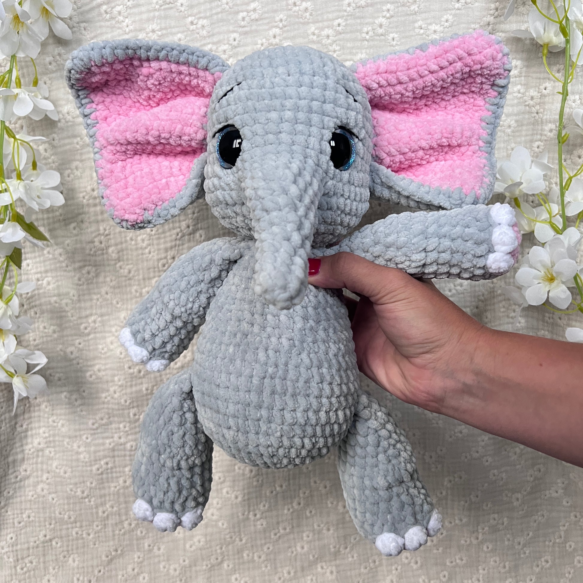 Éléphant géant au crochet