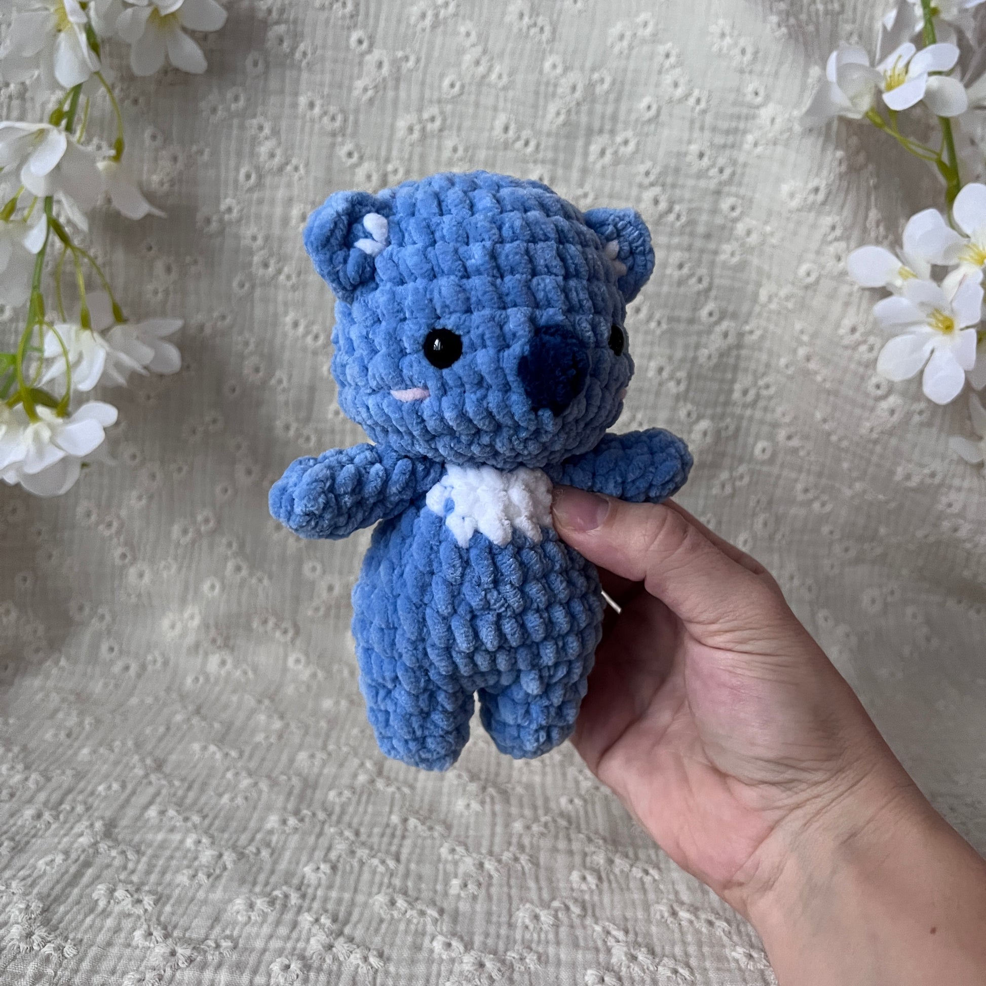 Koala bleu en crochet