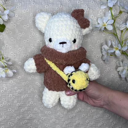 Ourson pull et sac abeille
