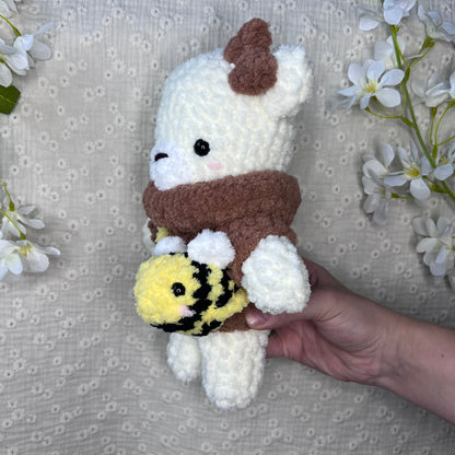Ourson pull et sac abeille