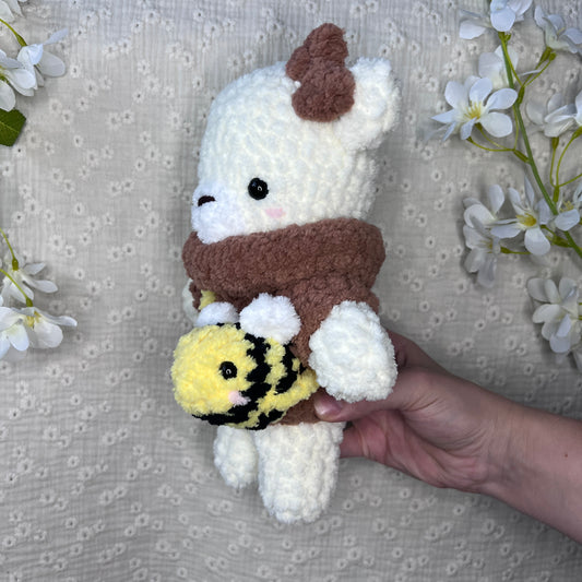 Ourson pull et sac abeille