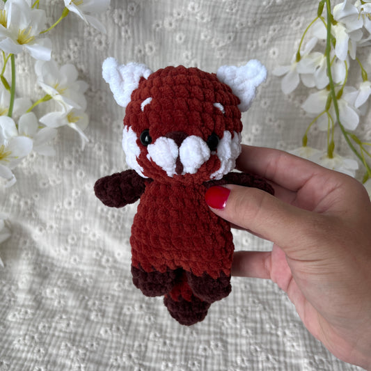 Panda roux en crochet