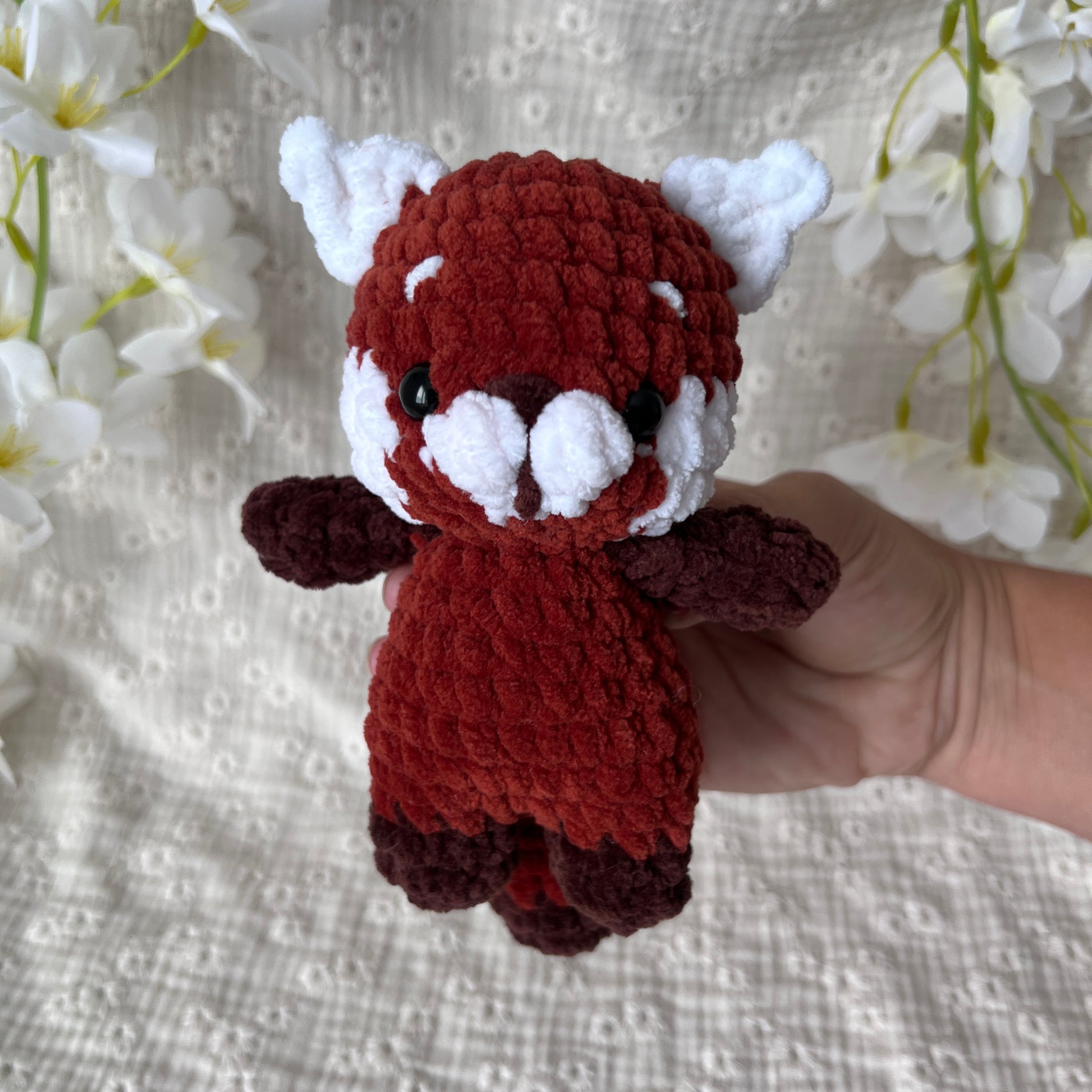 Panda roux en crochet