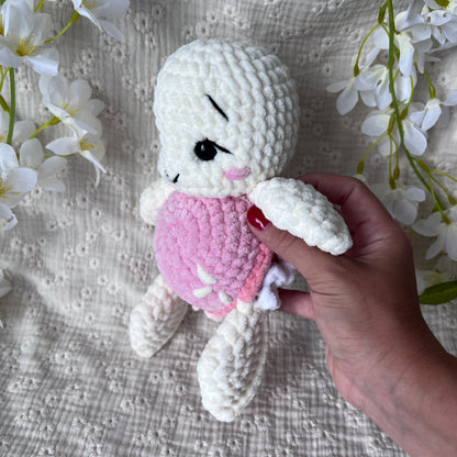 Tortue fleurs en crochet 