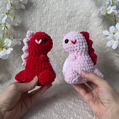 dinosaures en crochet amoureux 