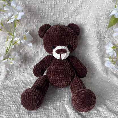 ourson en peluche fait main au crochet